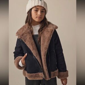 Abercrombie Kids 11/12 Black and Tan Jacket